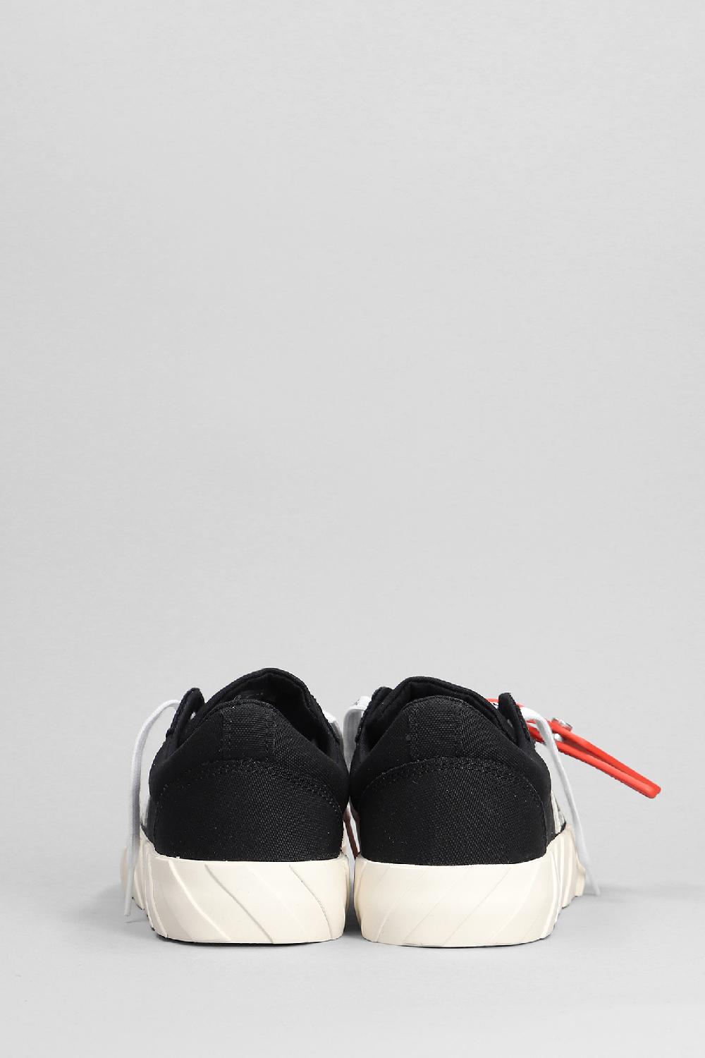 Deliberti Off White Sneakers Low Vulcanized In Cotone Nero Cod. 387333 - Deliberti The Luxury Shopping
