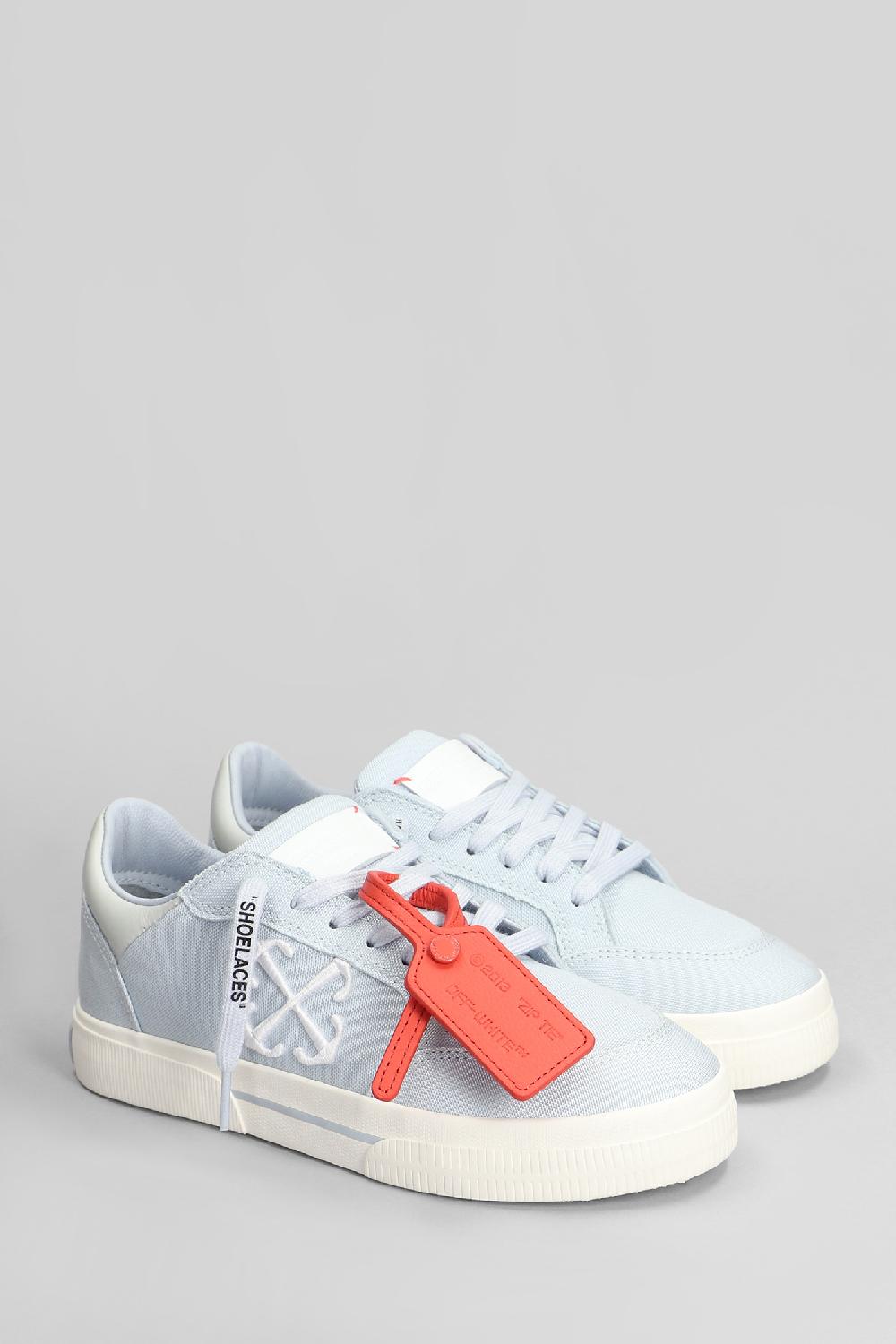 Deliberti Off White Sneakers New Low Vulcanized In Cotone Celeste Cod. 400660 - Deliberti The Luxury Shopping