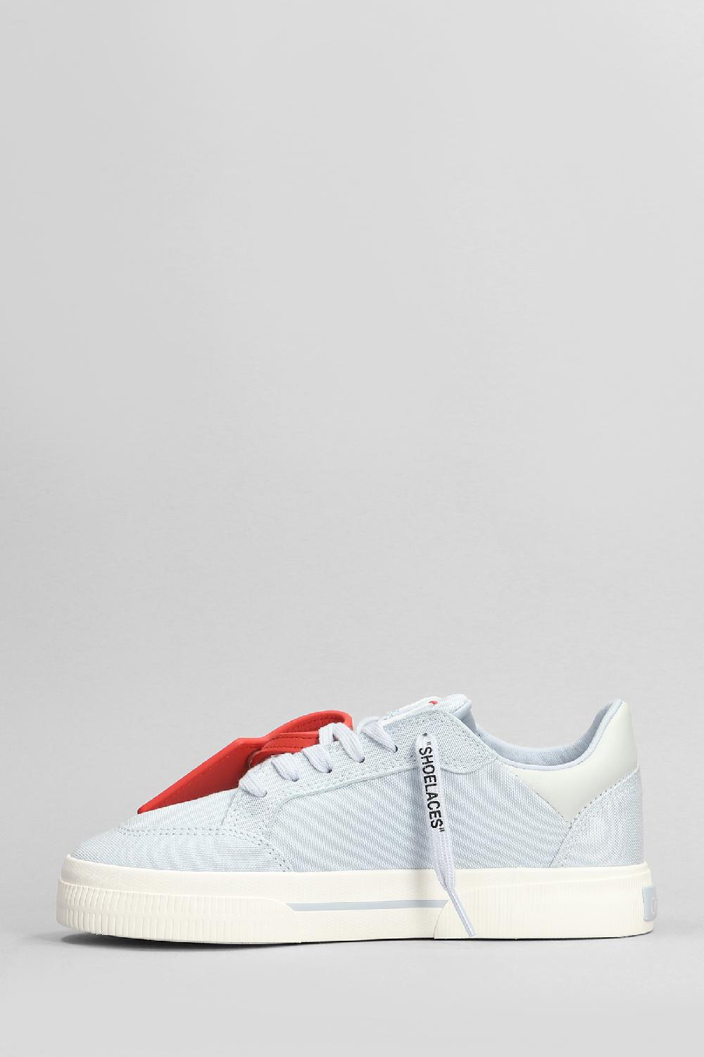 Deliberti Off White Sneakers New Low Vulcanized In Cotone Celeste Cod. 400660 - Deliberti The Luxury Shopping