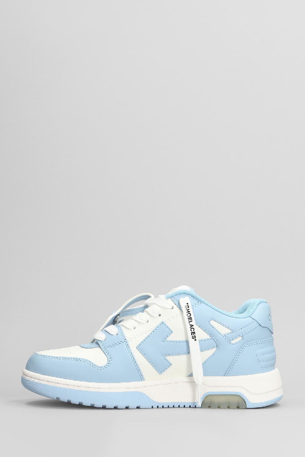 Deliberti Off White Sneakers Out Of Office In Pelle Celeste Cod. 404013 - Deliberti The Luxury Shopping
