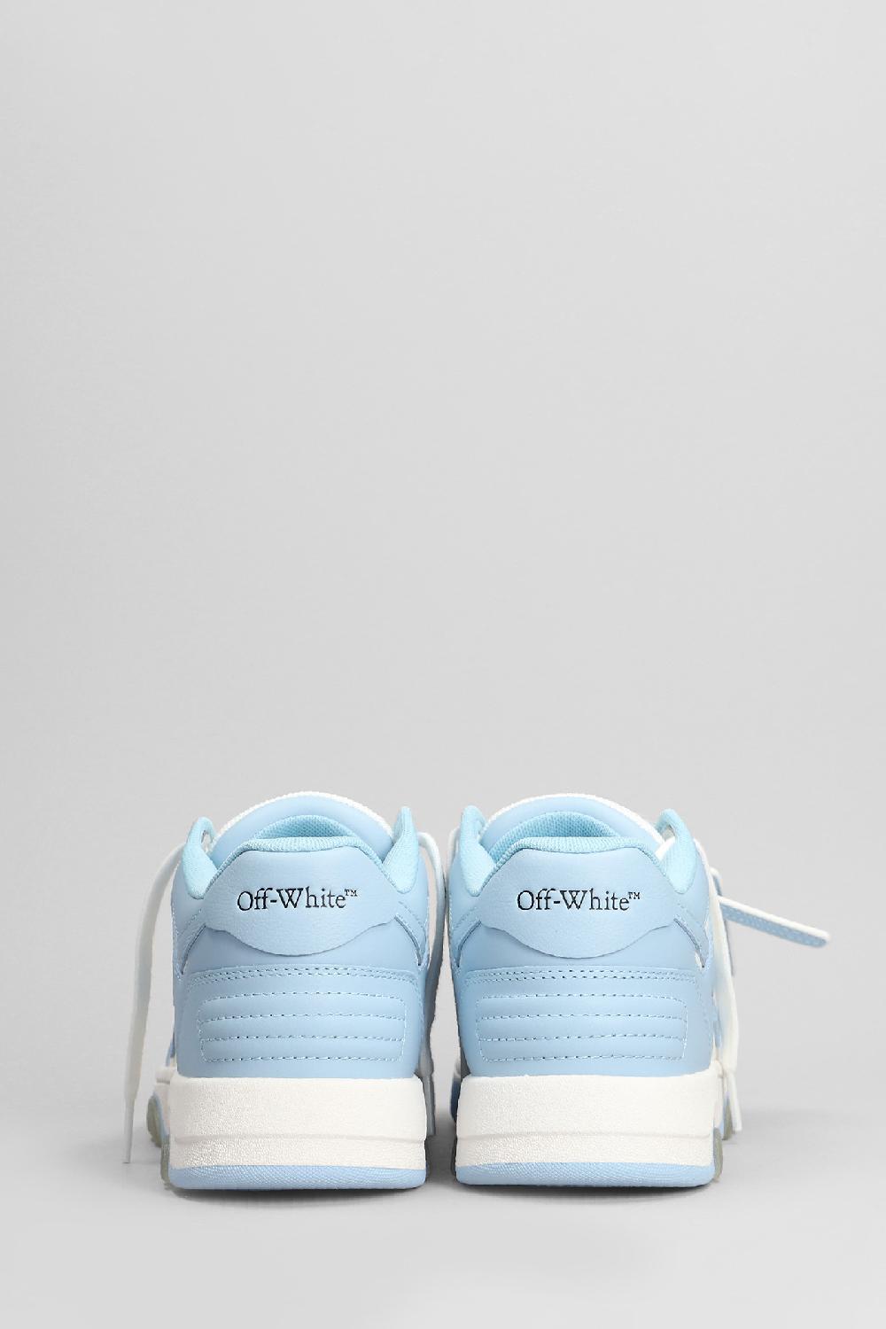 Deliberti Off White Sneakers Out Of Office In Pelle Celeste Cod. 404013 - Deliberti The Luxury Shopping