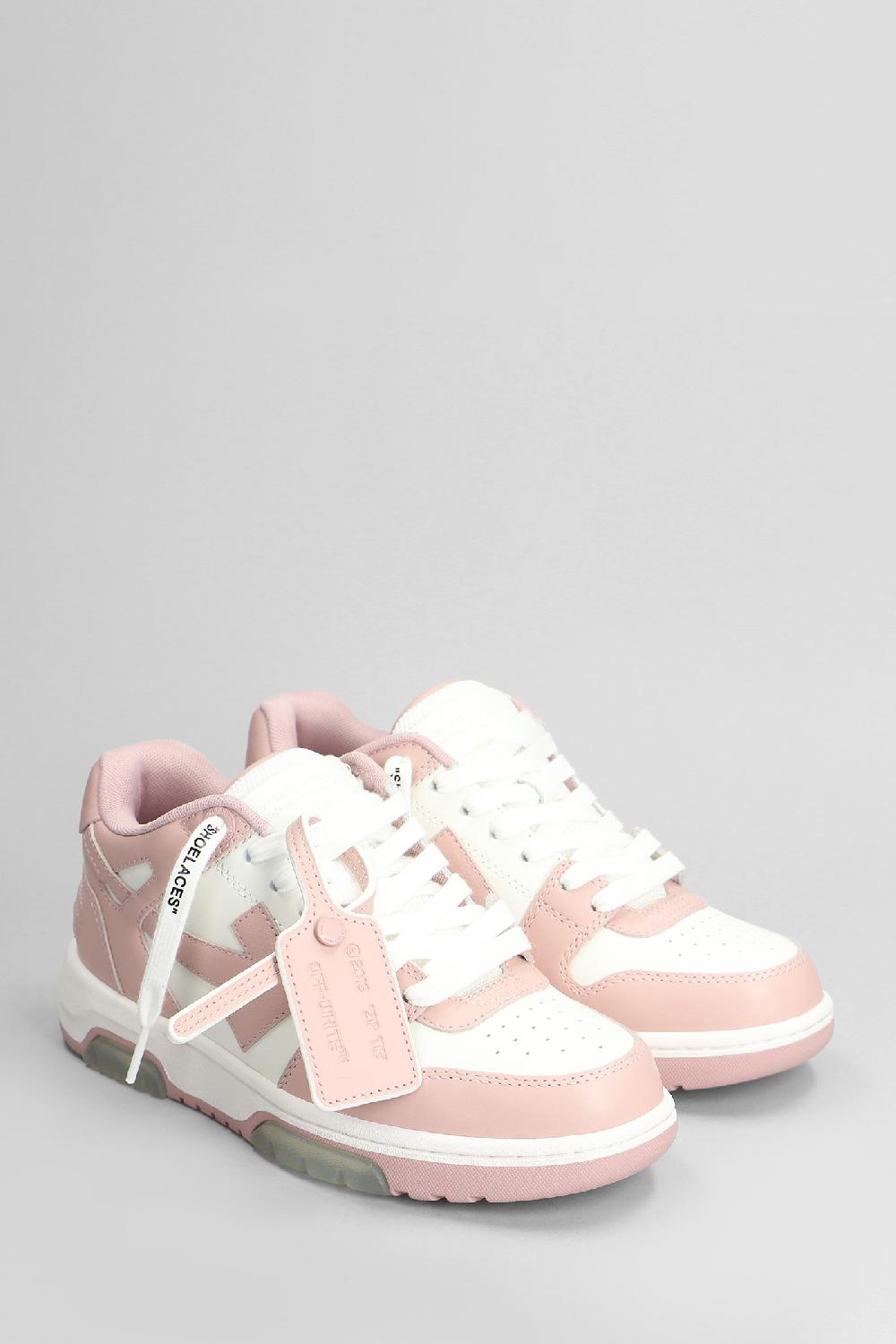 Deliberti Off White Sneakers Out Of Office In Pelle Rosa Cod. 404012 - Deliberti The Luxury Shopping