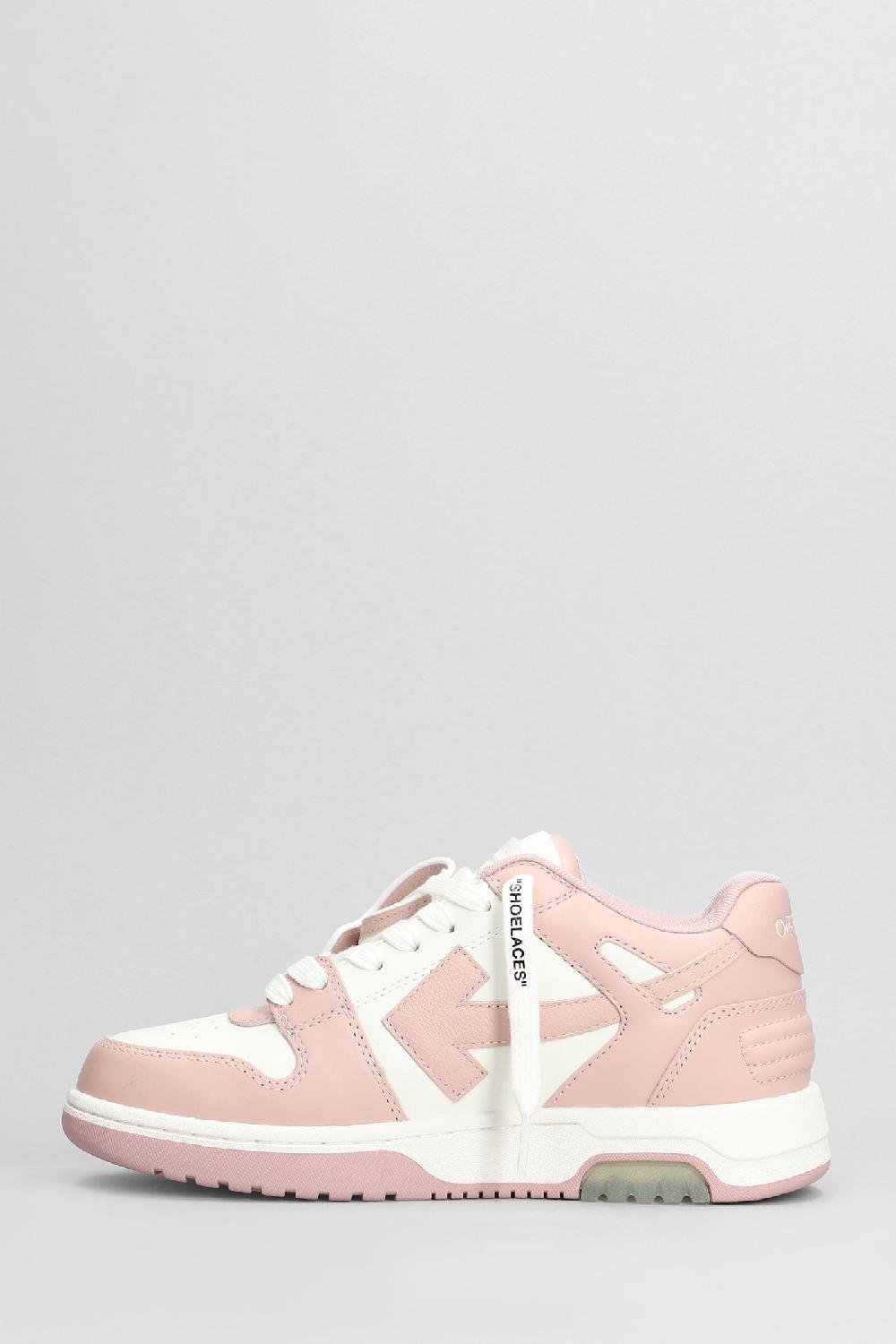 Deliberti Off White Sneakers Out Of Office In Pelle Rosa Cod. 404012 - Deliberti The Luxury Shopping