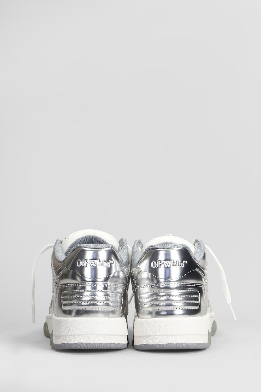 Deliberti Off White Sneakers Out Of Office Mirror In Pelle Argento Cod. 407996 - Deliberti The Luxury Shopping
