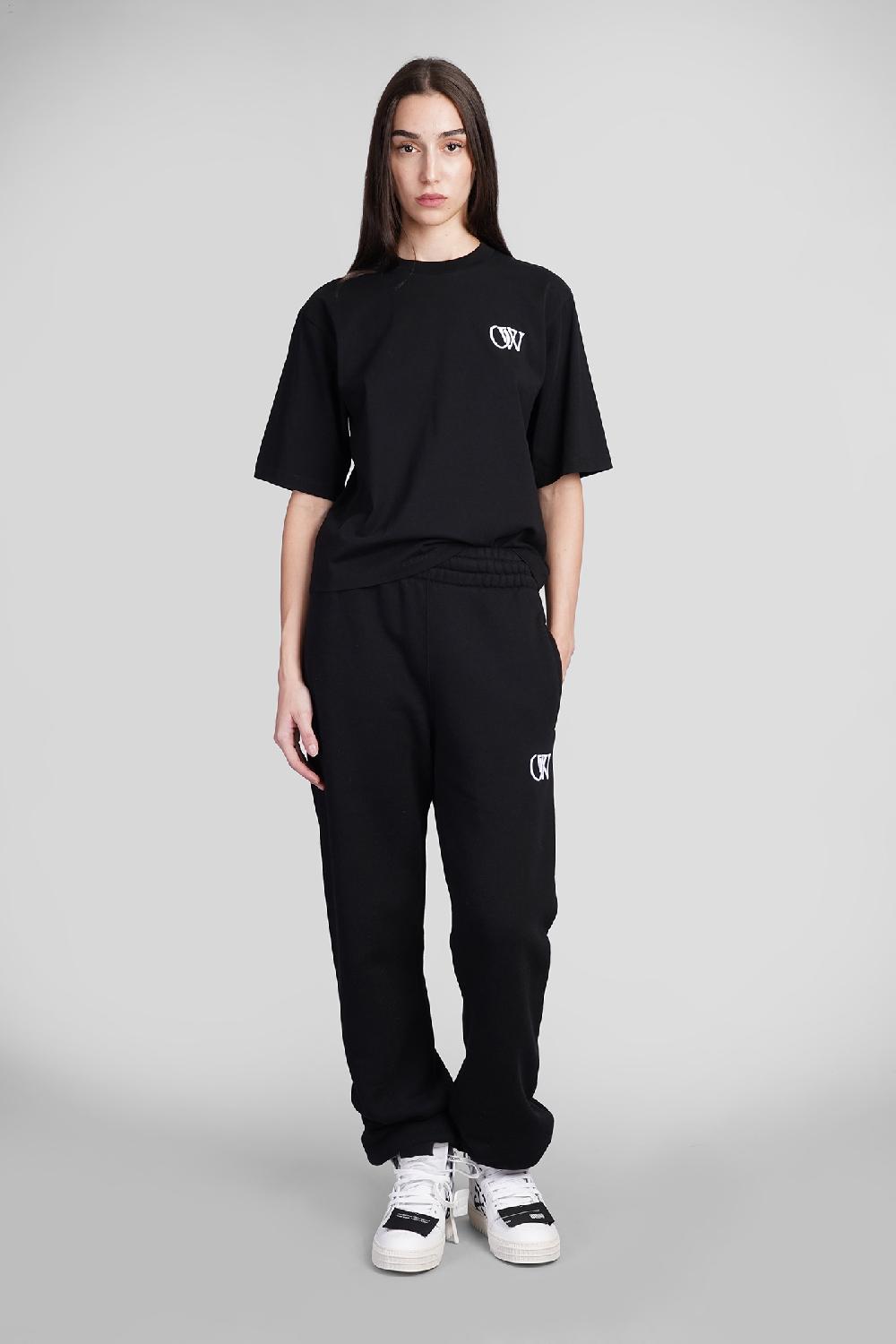 Deliberti Off White T-shirt In Cotone Nero Cod. 408989 - Deliberti The Luxury Shopping