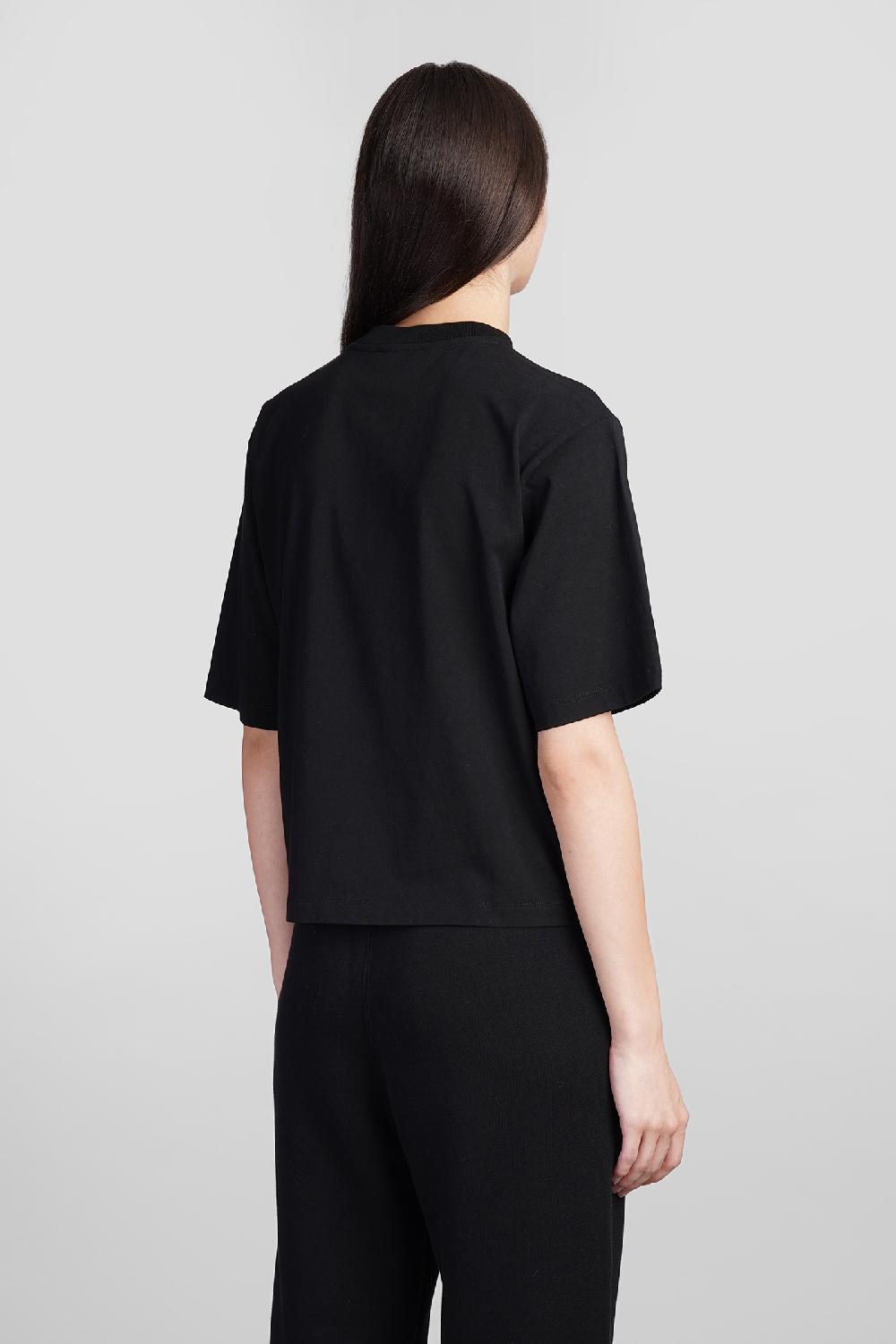 Deliberti Off White T-shirt In Cotone Nero Cod. 408989 - Deliberti The Luxury Shopping