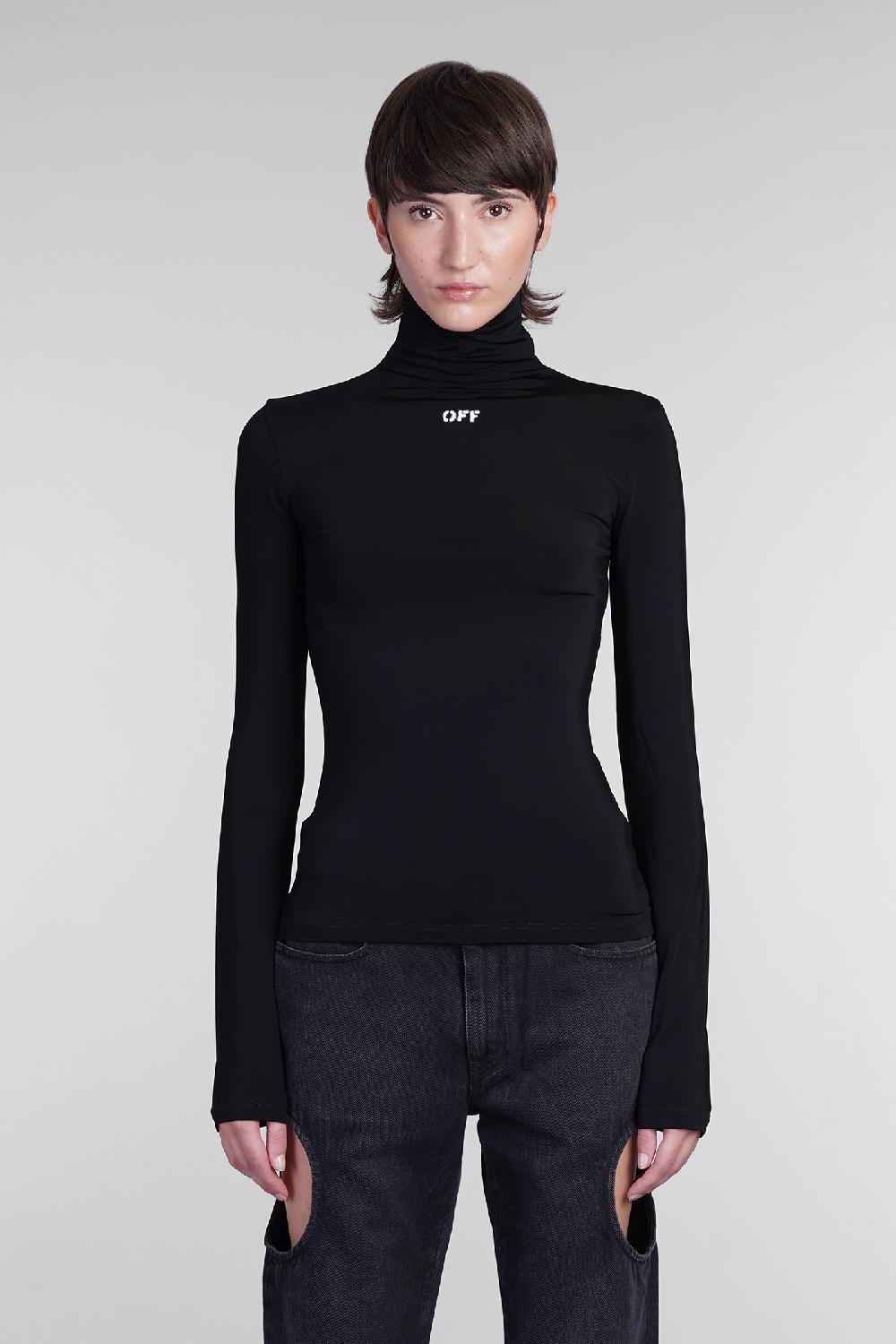 Deliberti Off White Topwear in viscosa nera cod. 404003 - Deliberti The Luxury Shopping