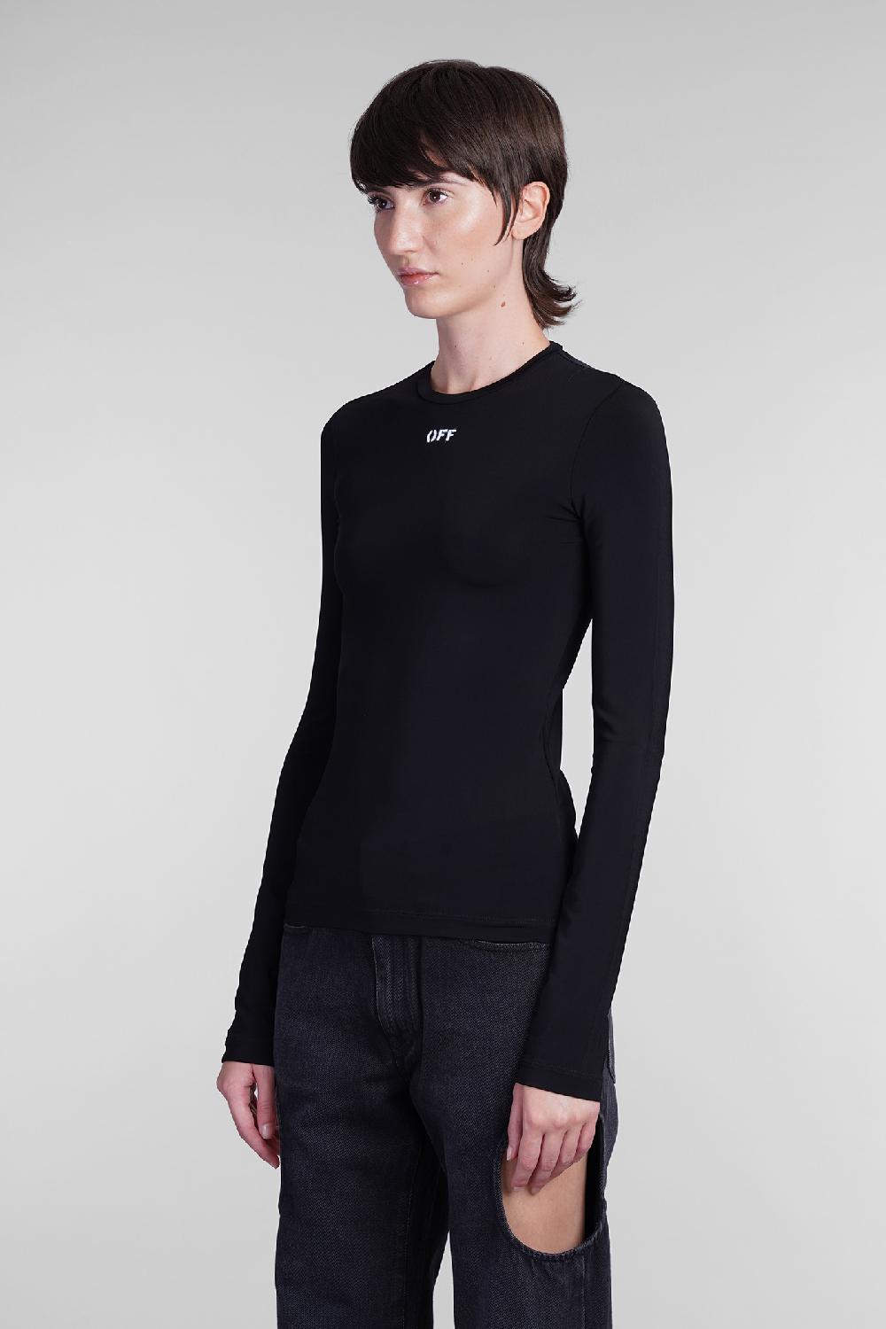 Deliberti Off White Topwear In Viscosa Nera Cod. 404004 - Deliberti The Luxury Shopping