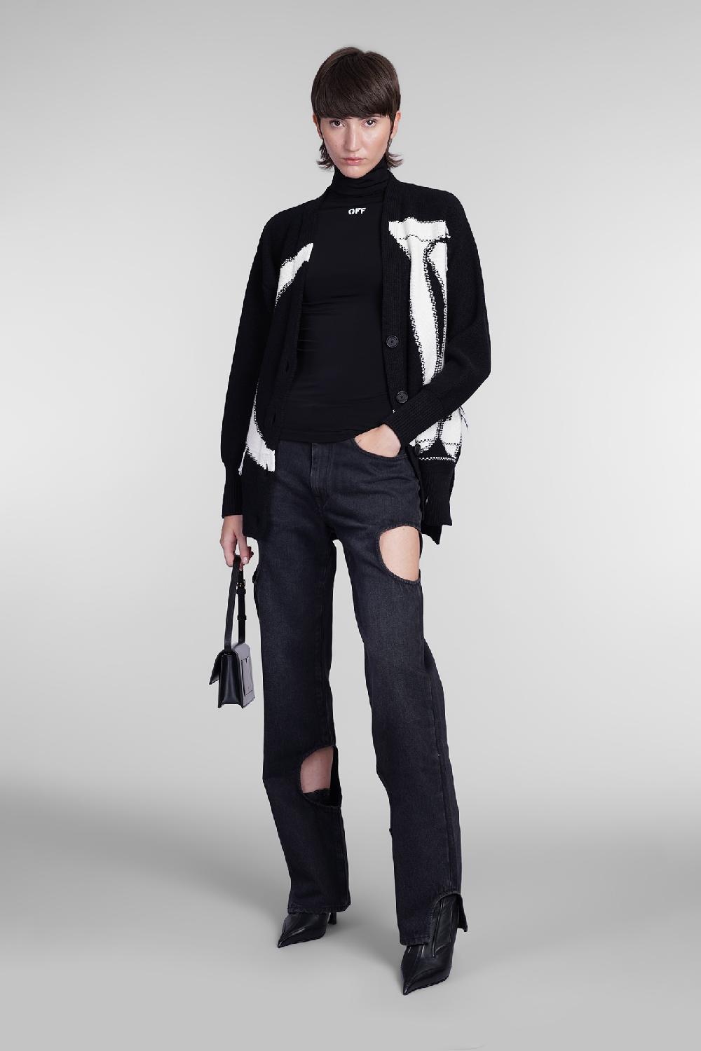 Deliberti Off White Topwear In Viscosa Nera Cod. 404006 - Deliberti The Luxury Shopping