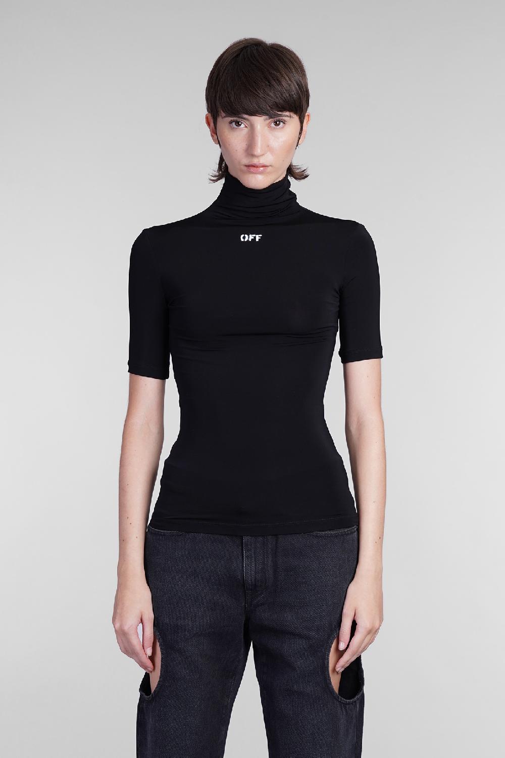 Deliberti Off White Topwear in viscosa nera cod. 404006 - Deliberti The Luxury Shopping