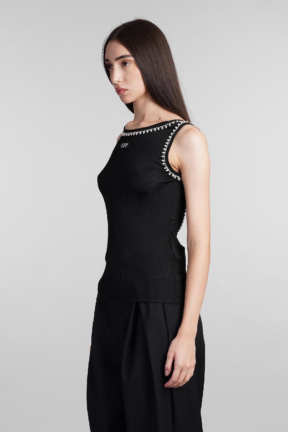 Deliberti Off White Topwear In Viscosa Nera Cod. 408051 - Deliberti The Luxury Shopping