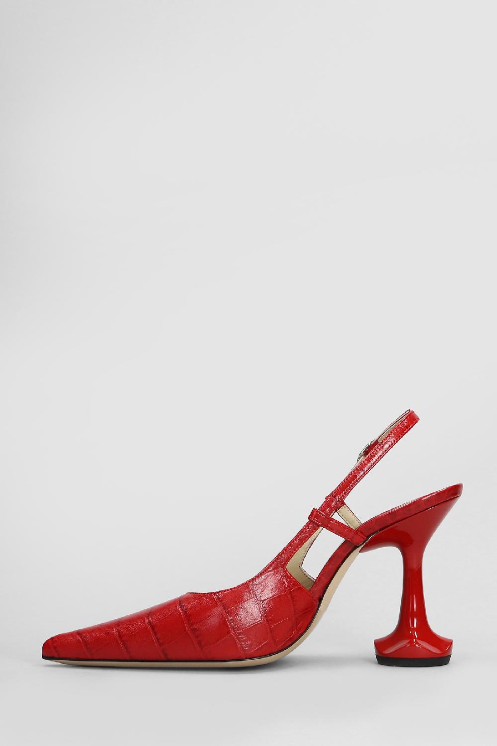 Deliberti Ottange Decollete Edna In Pelle Rossa Cod. 409194 - Deliberti The Luxury Shopping