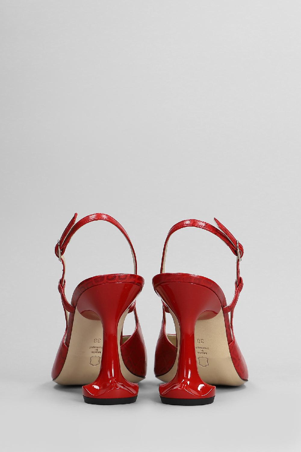 Deliberti Ottange Decollete Edna In Pelle Rossa Cod. 409194 - Deliberti The Luxury Shopping