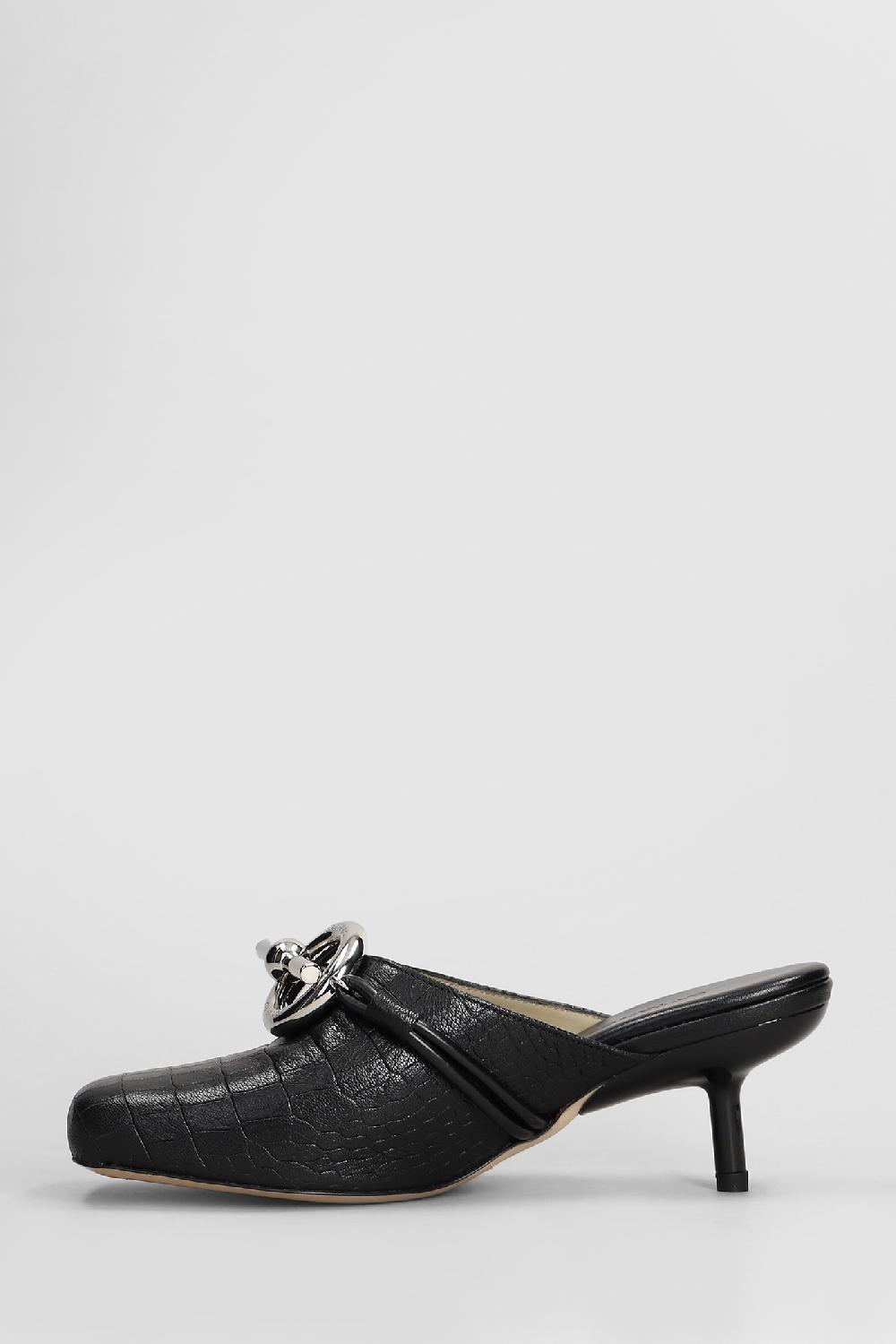 Deliberti Ottange Slipper-mule Le Clog In Pelle Nera Cod. 409197 - Deliberti The Luxury Shopping