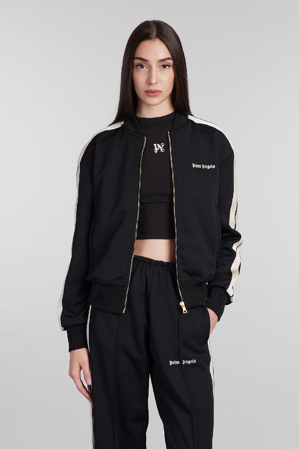 Deliberti Palm Angels Felpa in poliestere nero cod. 404224 - Deliberti The Luxury Shopping