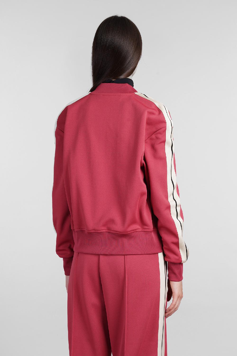 Deliberti Palm Angels Felpa In Poliestere Rosso Cod. 404235 - Deliberti The Luxury Shopping