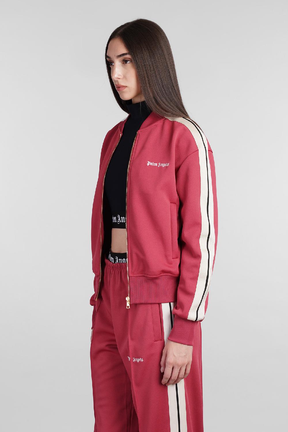 Deliberti Palm Angels Felpa In Poliestere Rosso Cod. 404235 - Deliberti The Luxury Shopping