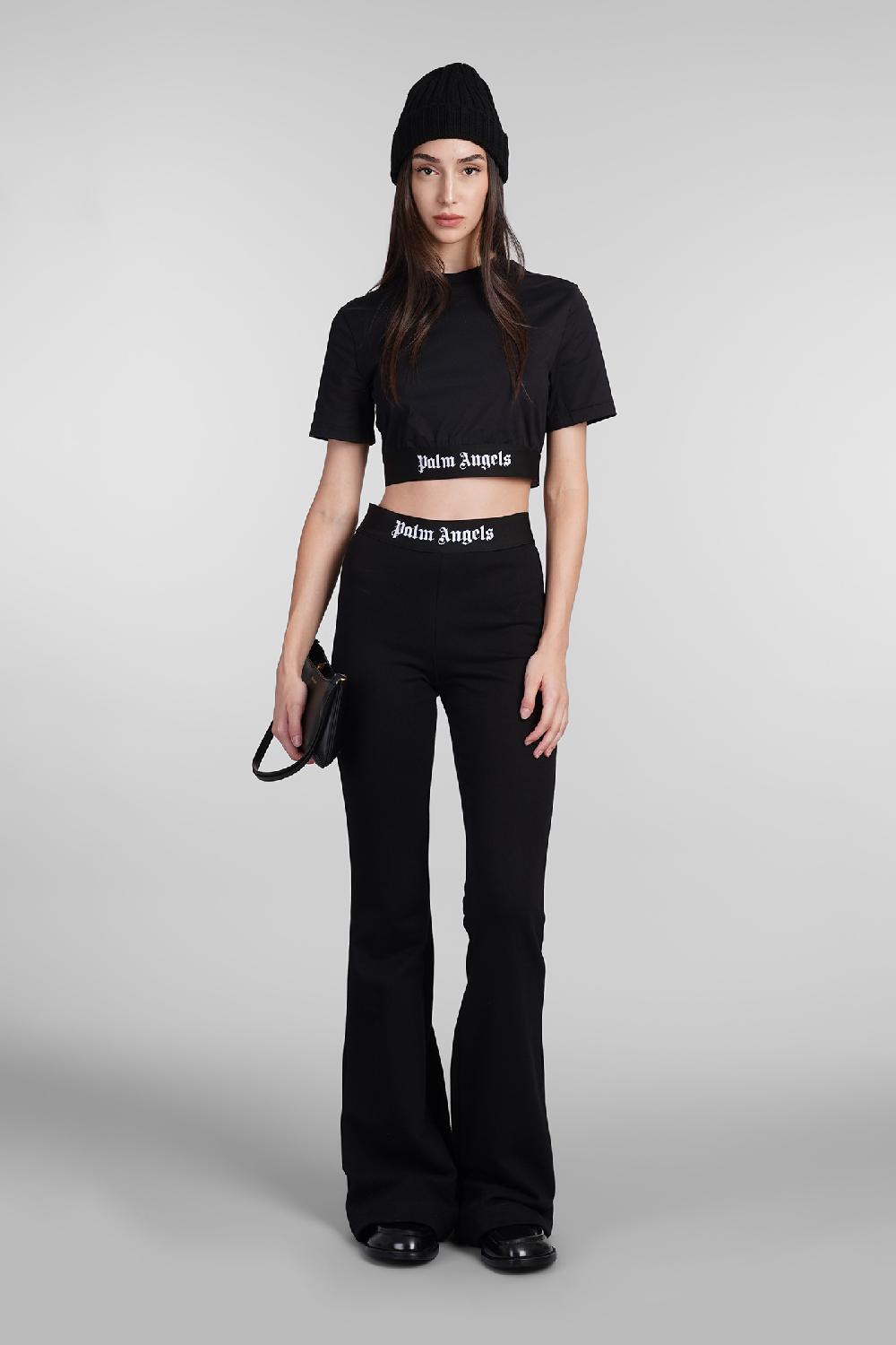 Deliberti Palm Angels Pantalone In Cotone Nero Cod. 404225 - Deliberti The Luxury Shopping