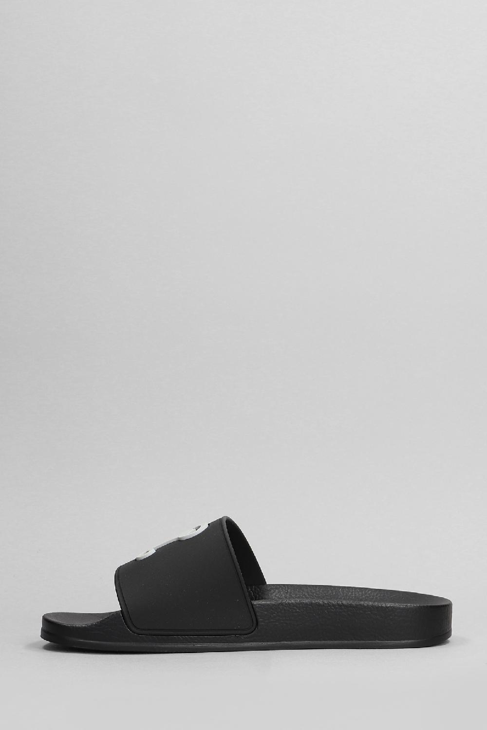 Deliberti Palm Angels Sandali Flats In Poliuretano Nero Cod. 400536 - Deliberti The Luxury Shopping