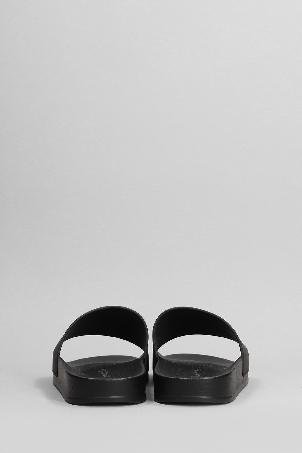 Deliberti Palm Angels Sandali Flats In Poliuretano Nero Cod. 400536 - Deliberti The Luxury Shopping