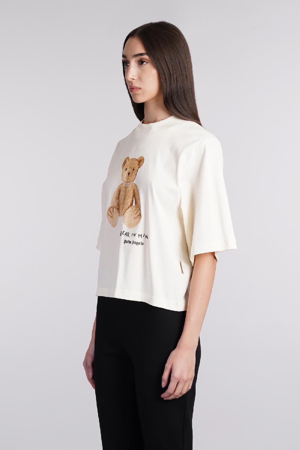 Deliberti Palm Angels T-shirt In Cotone Bianco Cod. 409132 - Deliberti The Luxury Shopping