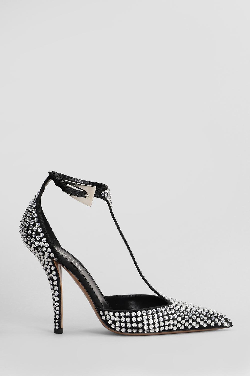 Deliberti Paris texas Decollete jessica in raso nero cod. 409251 - Deliberti The Luxury Shopping