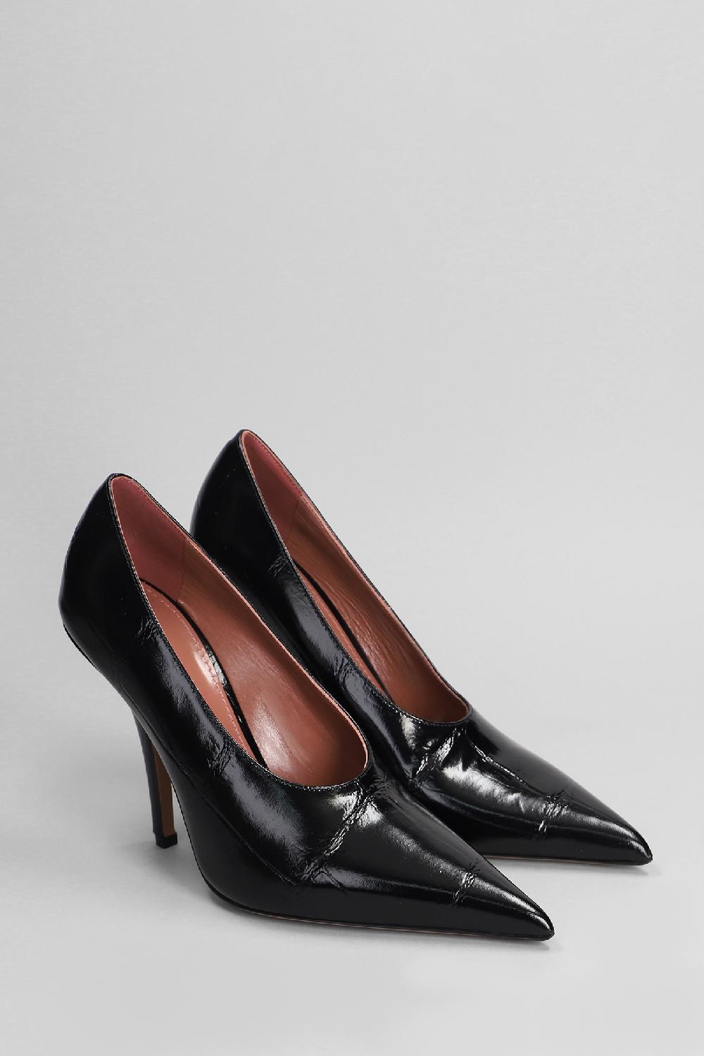 Deliberti Paris Texas Decollete Jessica Pump 105 In Pelle Nera Cod. 402714 - Deliberti The Luxury Shopping