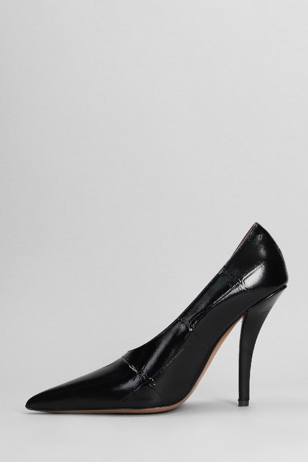 Deliberti Paris Texas Decollete Jessica Pump 105 In Pelle Nera Cod. 402714 - Deliberti The Luxury Shopping