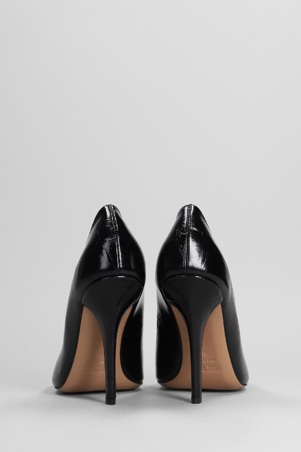 Deliberti Paris Texas Decollete Jessica Pump 105 In Pelle Nera Cod. 402714 - Deliberti The Luxury Shopping