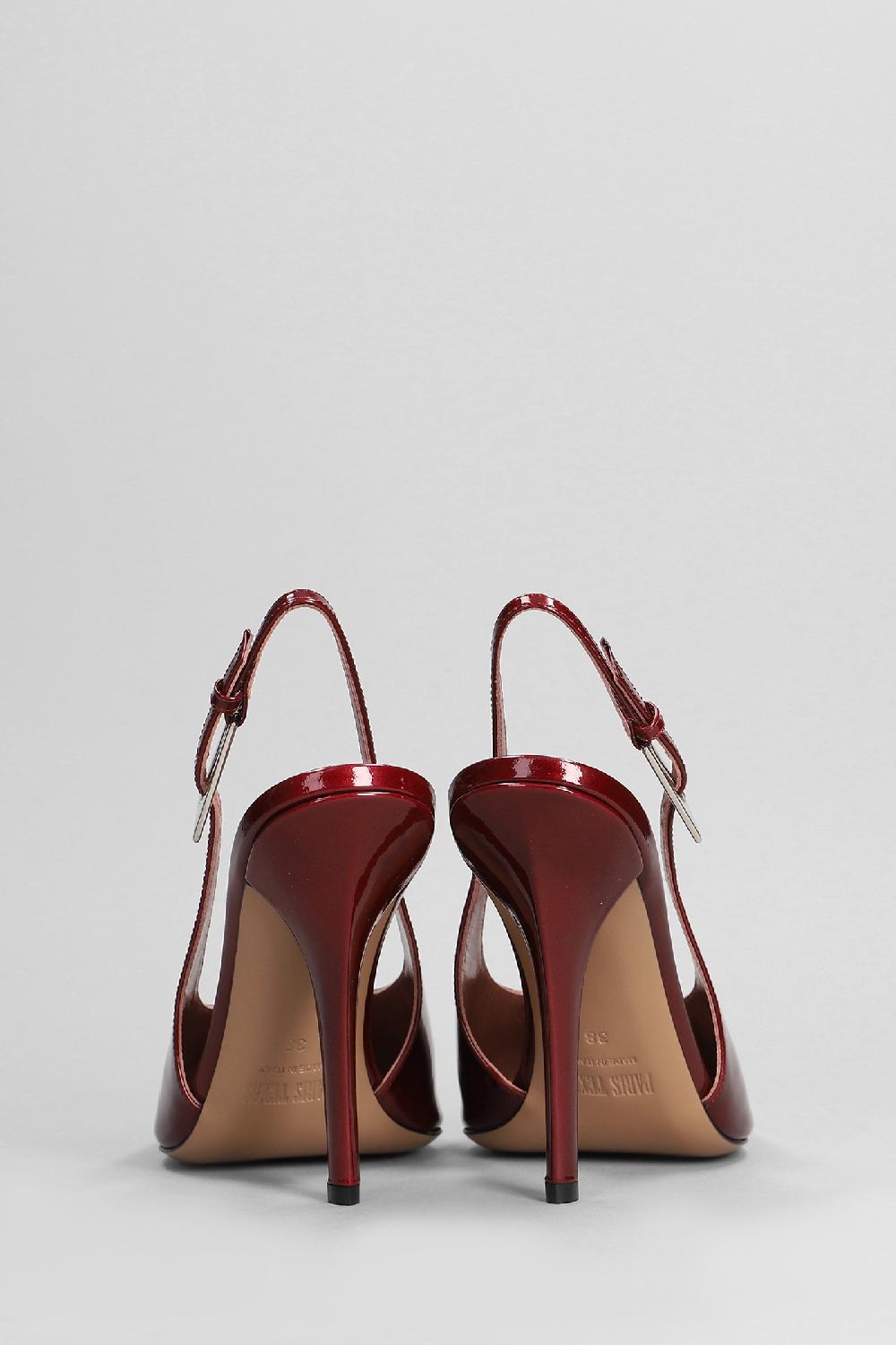 Deliberti Paris Texas Decollete Jessica Slingbac 105 In Vernice Bordeaux Cod. 402713 - Deliberti The Luxury Shopping