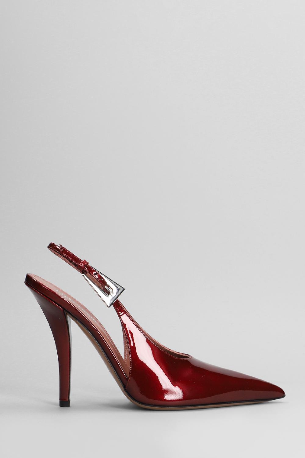 Deliberti Paris texas Decollete jessica slingbac 105 in vernice bordeaux cod. 402713 - Deliberti The Luxury Shopping