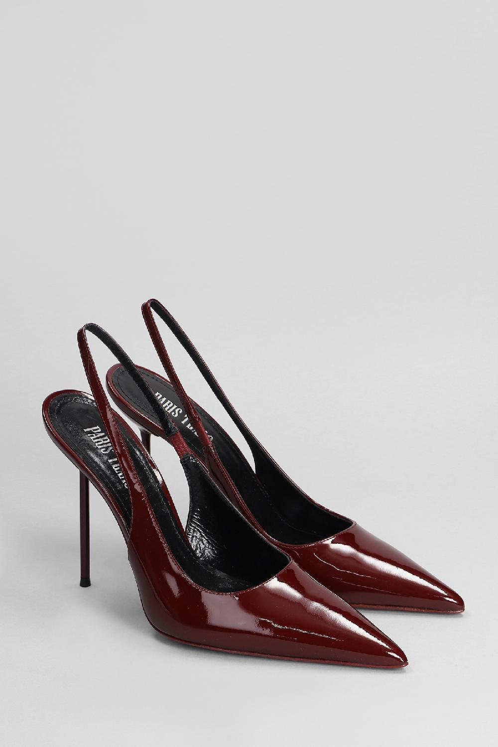 Deliberti Paris Texas Decollete Lidia Slingback In Vernice Bordeaux Cod. 402710 - Deliberti The Luxury Shopping