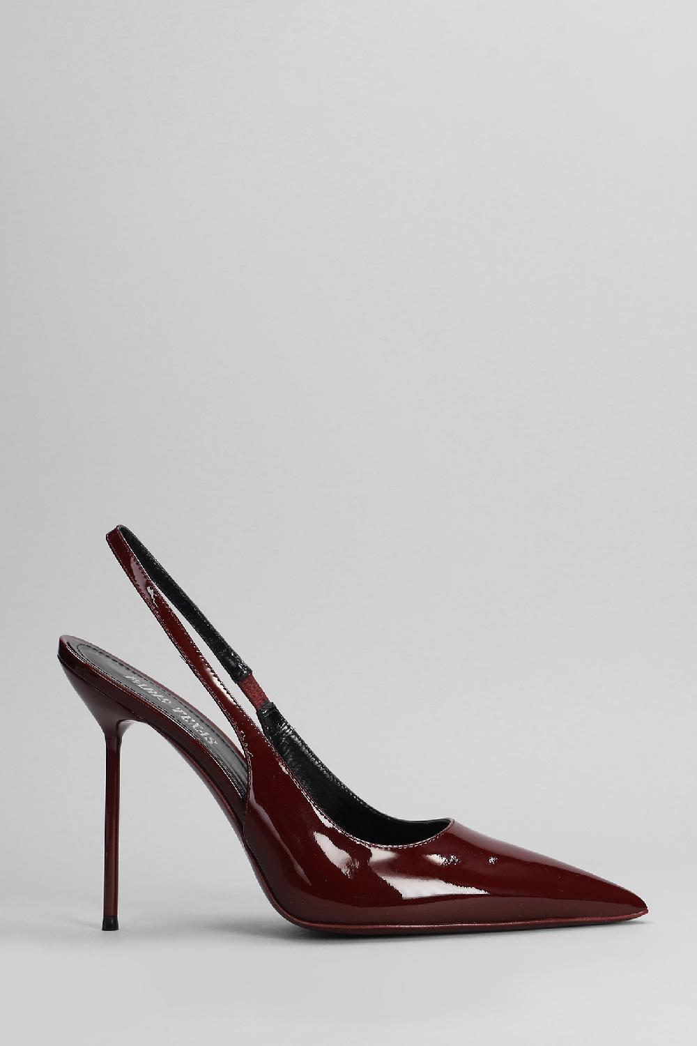 Deliberti Paris texas Decollete lidia slingback in vernice bordeaux cod. 402710 - Deliberti The Luxury Shopping