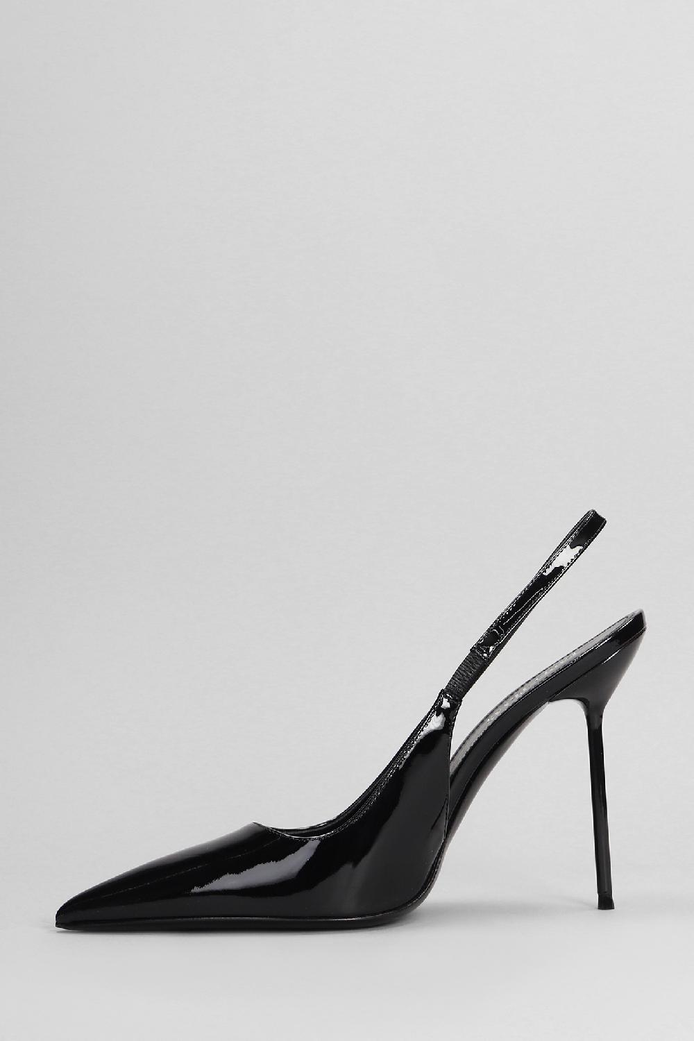 Deliberti Paris Texas Decollete Lidia Slingback In Vernice Nera Cod. 402709 - Deliberti The Luxury Shopping