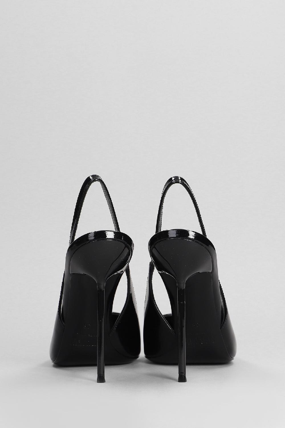Deliberti Paris Texas Decollete Lidia Slingback In Vernice Nera Cod. 402709 - Deliberti The Luxury Shopping