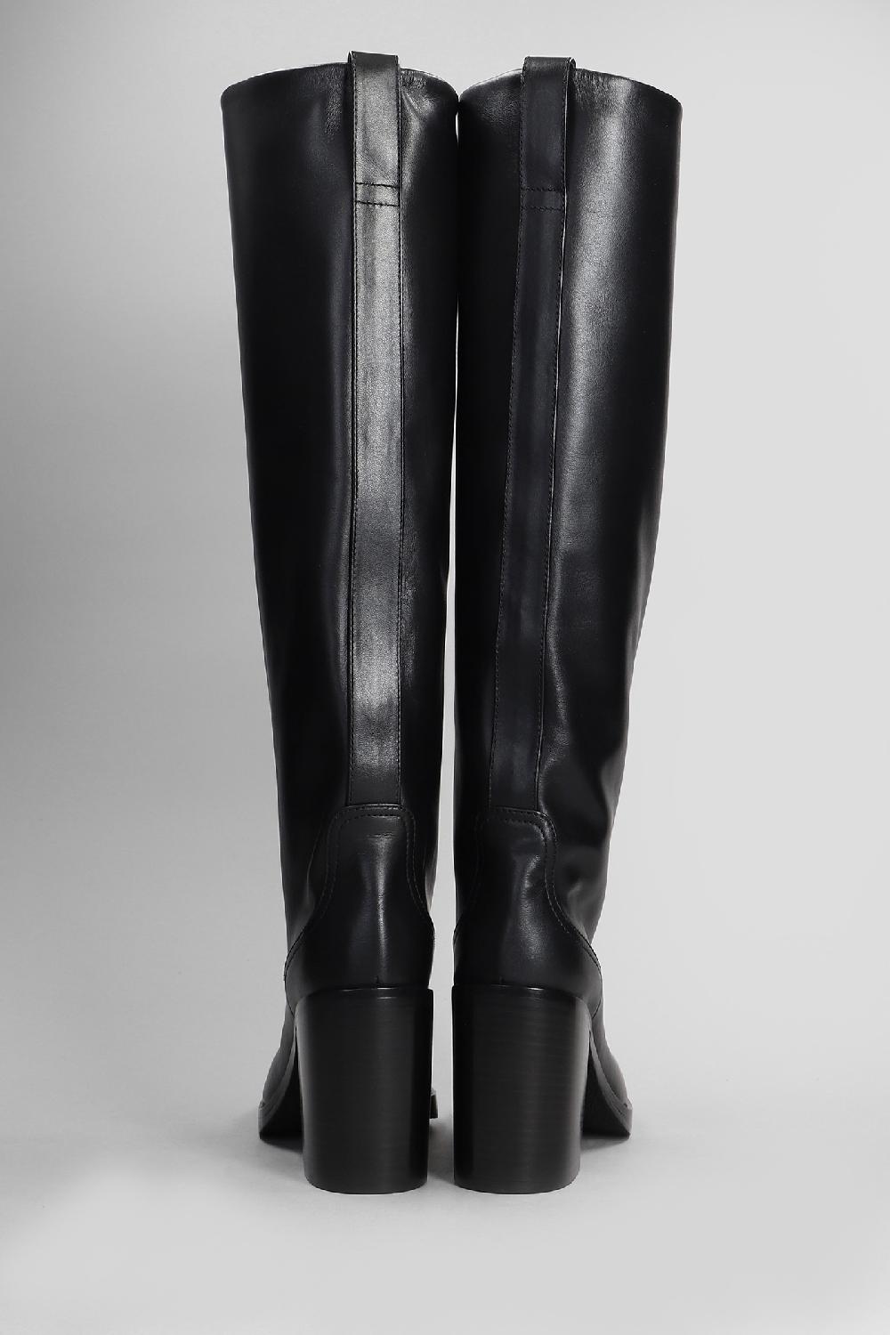 Deliberti Paris Texas Stivali Tacco Alto Alexandra Boot In Pelle Nera Cod. 408869 - Deliberti The Luxury Shopping