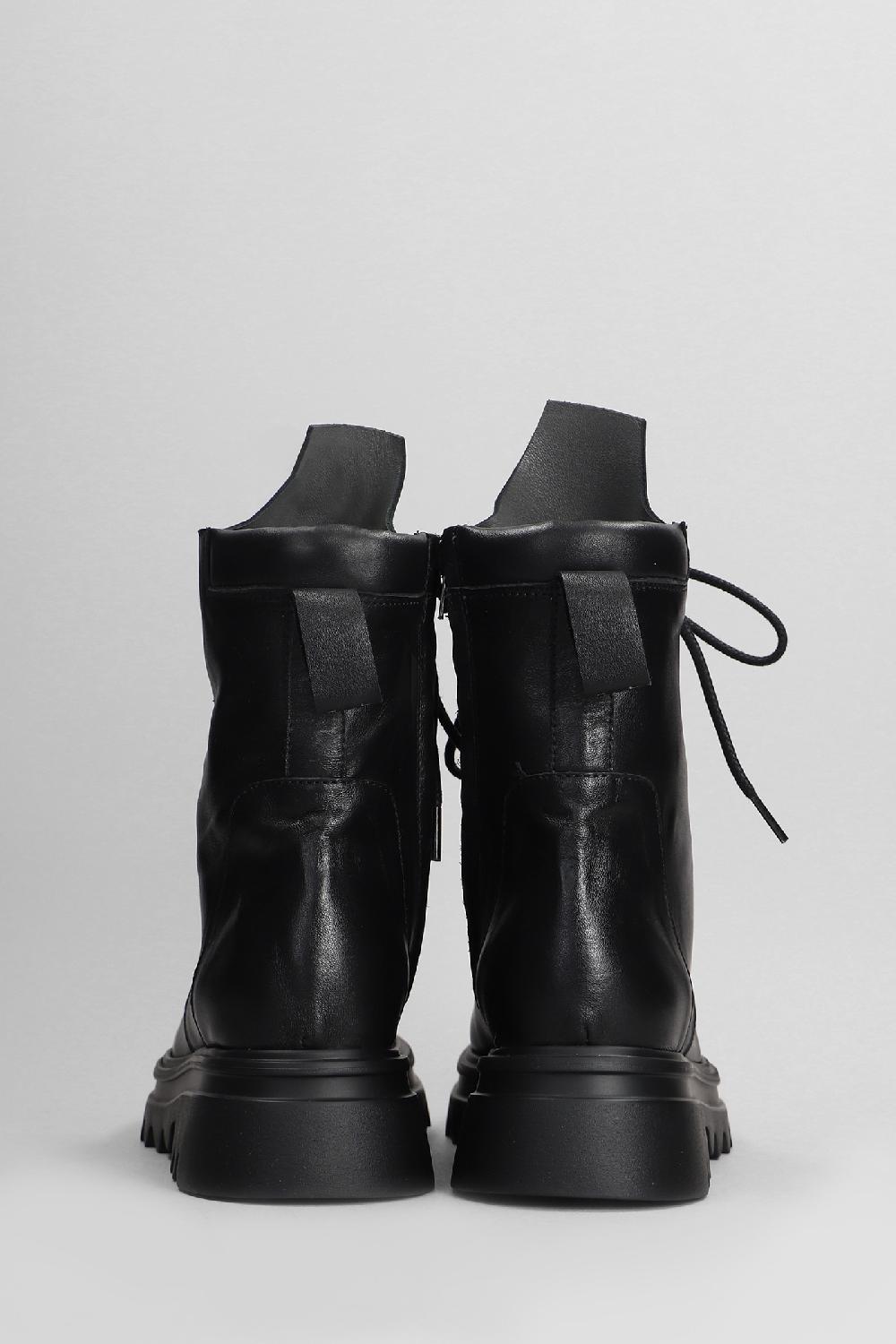 Deliberti Pedro Miralles Anfibi In Pelle Nera Cod. 404977 - Deliberti The Luxury Shopping