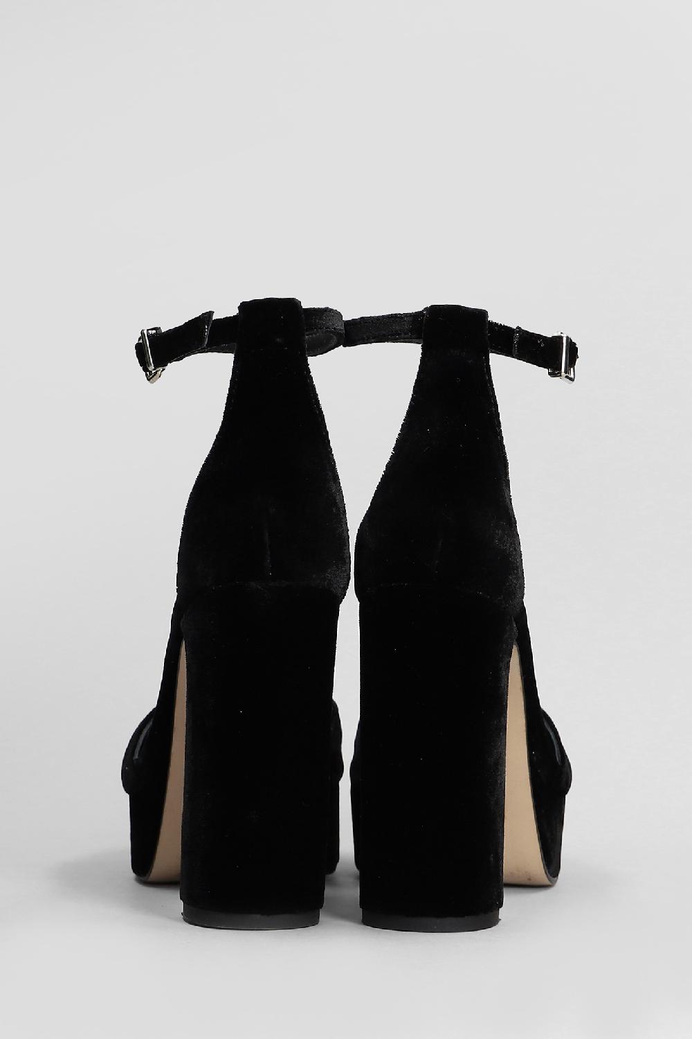 Deliberti Pedro Miralles Decollete In Velluto Nero Cod. 408598 - Deliberti The Luxury Shopping