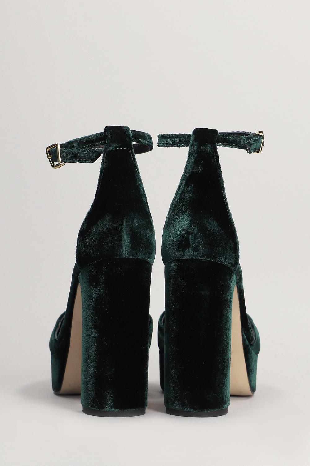 Deliberti Pedro Miralles Decollete In Velluto Verde Cod. 404982 - Deliberti The Luxury Shopping