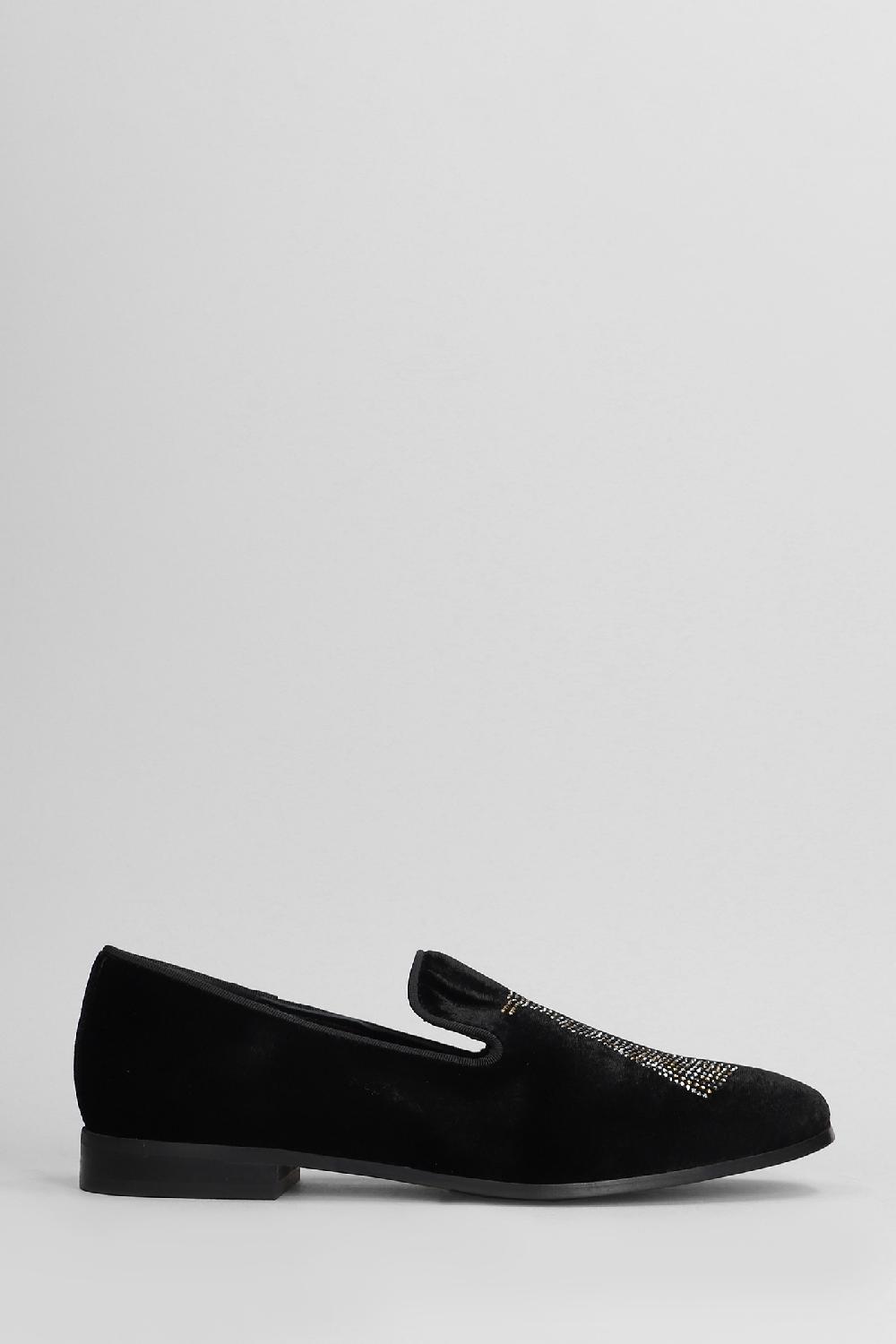 Deliberti Pedro Miralles Mocassini in velluto nero cod. 404983 - Deliberti The Luxury Shopping