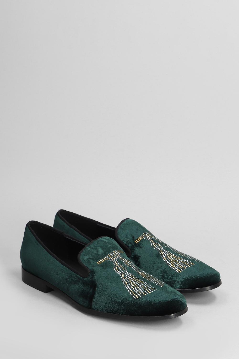 Deliberti Pedro Miralles Mocassini In Velluto Verde Cod. 404984 - Deliberti The Luxury Shopping