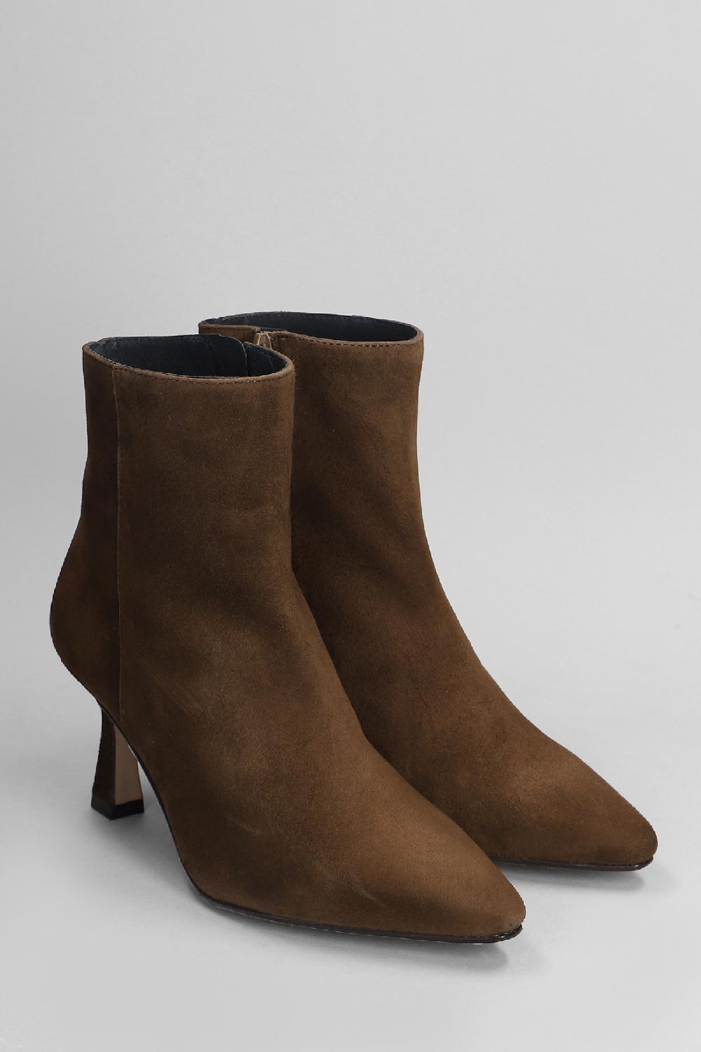 Deliberti Pedro Miralles Tronchetti Tacco Alto In Camoscio Marrone Cod. 404981 - Deliberti The Luxury Shopping