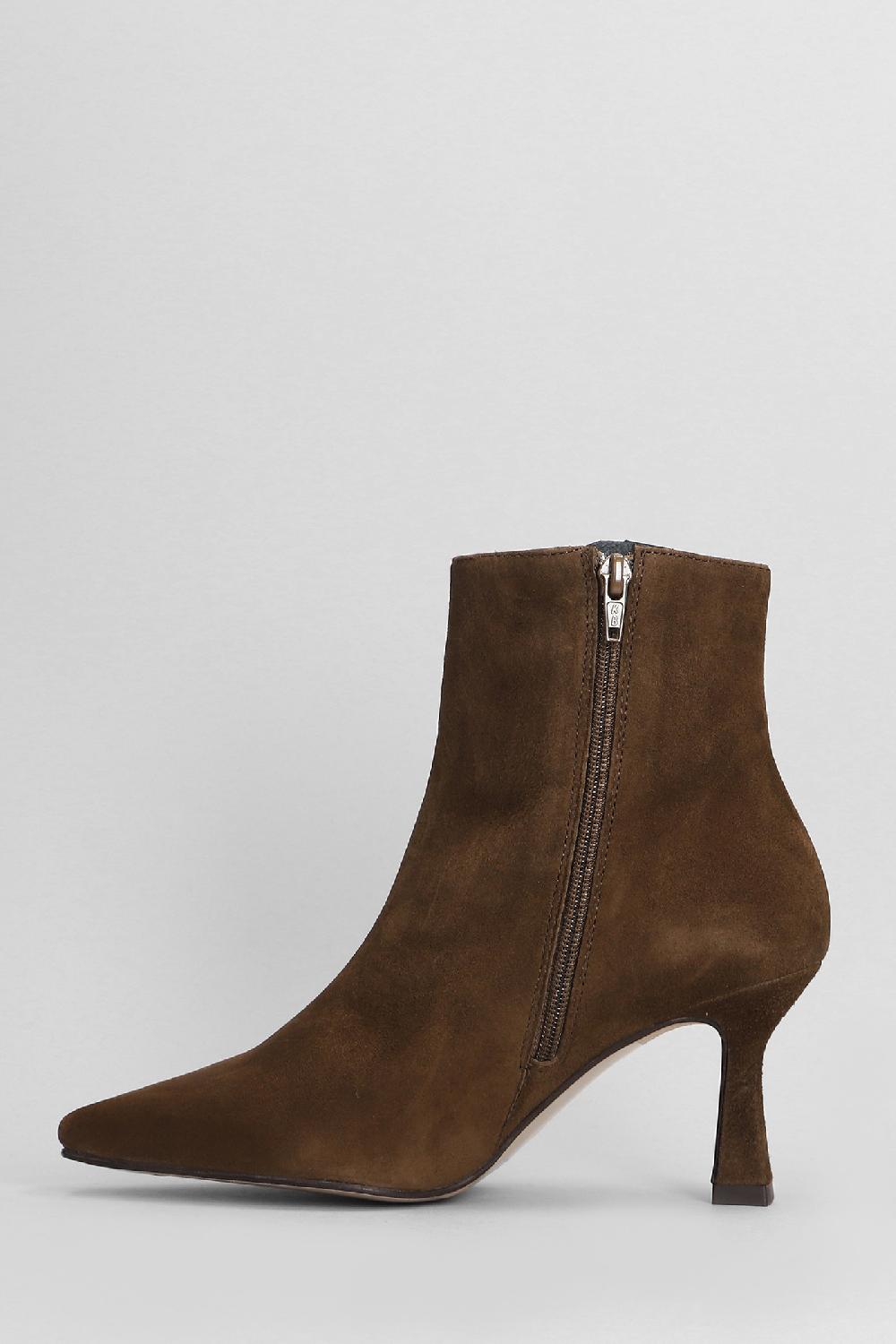 Deliberti Pedro Miralles Tronchetti Tacco Alto In Camoscio Marrone Cod. 404981 - Deliberti The Luxury Shopping