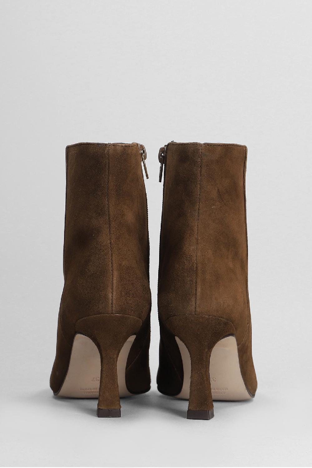 Deliberti Pedro Miralles Tronchetti Tacco Alto In Camoscio Marrone Cod. 404981 - Deliberti The Luxury Shopping