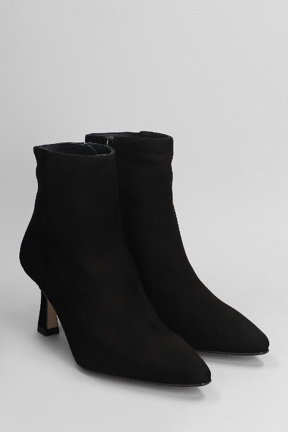 Deliberti Pedro Miralles Tronchetti Tacco Alto In Camoscio Nero Cod. 404980 - Deliberti The Luxury Shopping