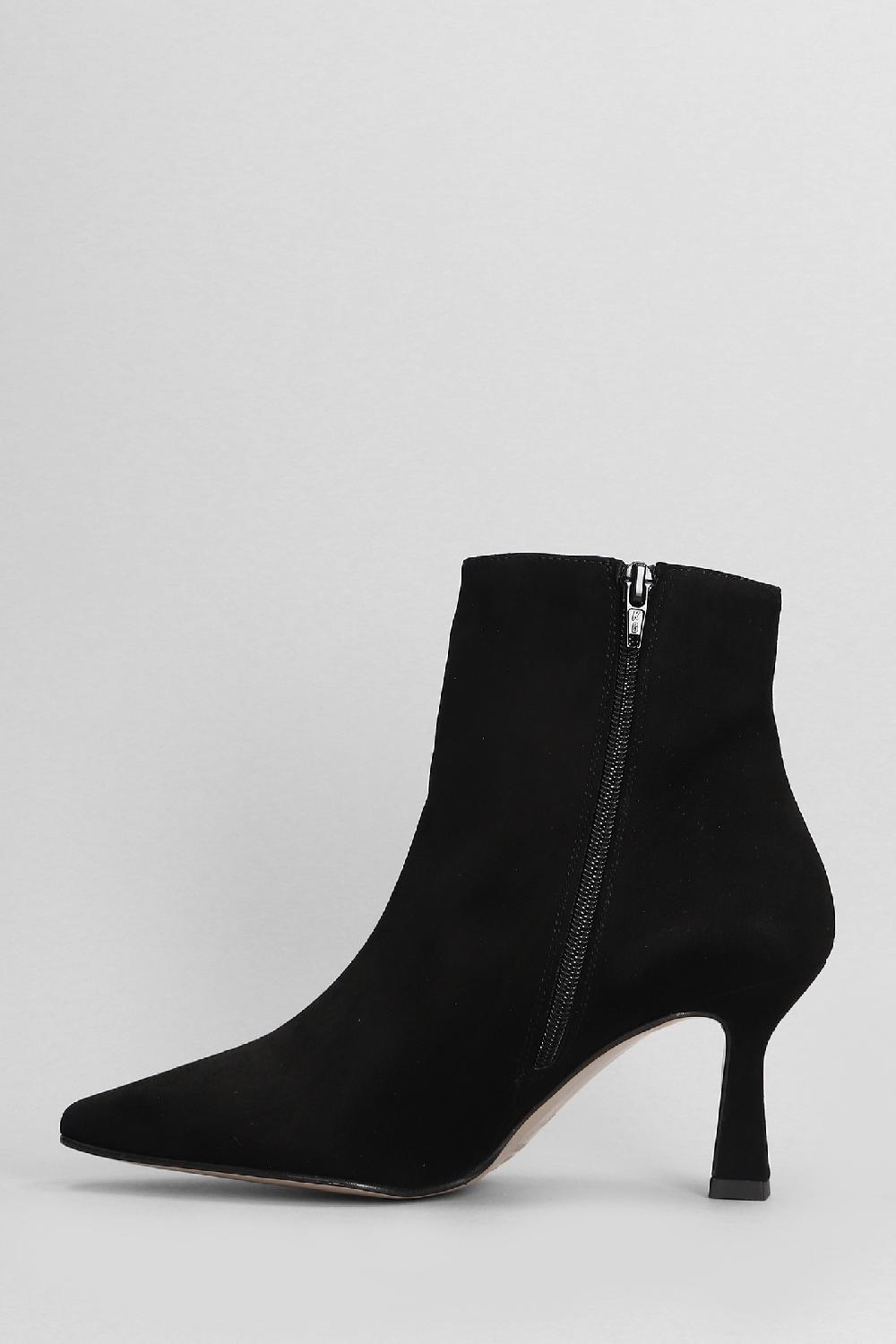Deliberti Pedro Miralles Tronchetti Tacco Alto In Camoscio Nero Cod. 404980 - Deliberti The Luxury Shopping