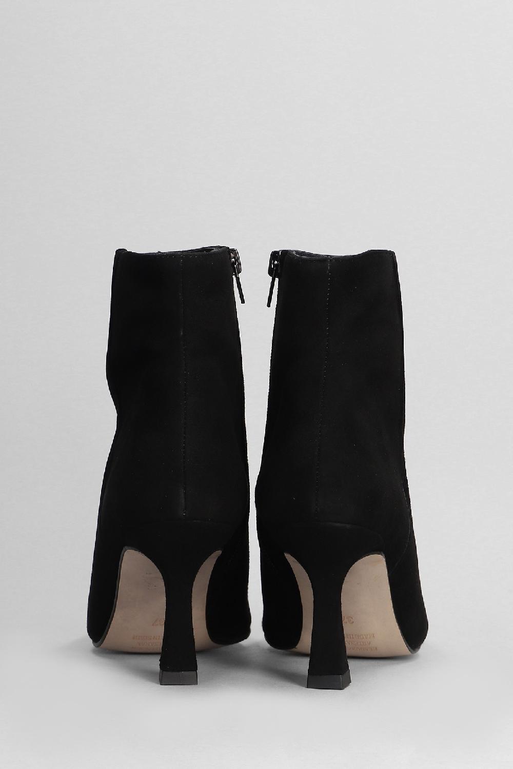 Deliberti Pedro Miralles Tronchetti Tacco Alto In Camoscio Nero Cod. 404980 - Deliberti The Luxury Shopping