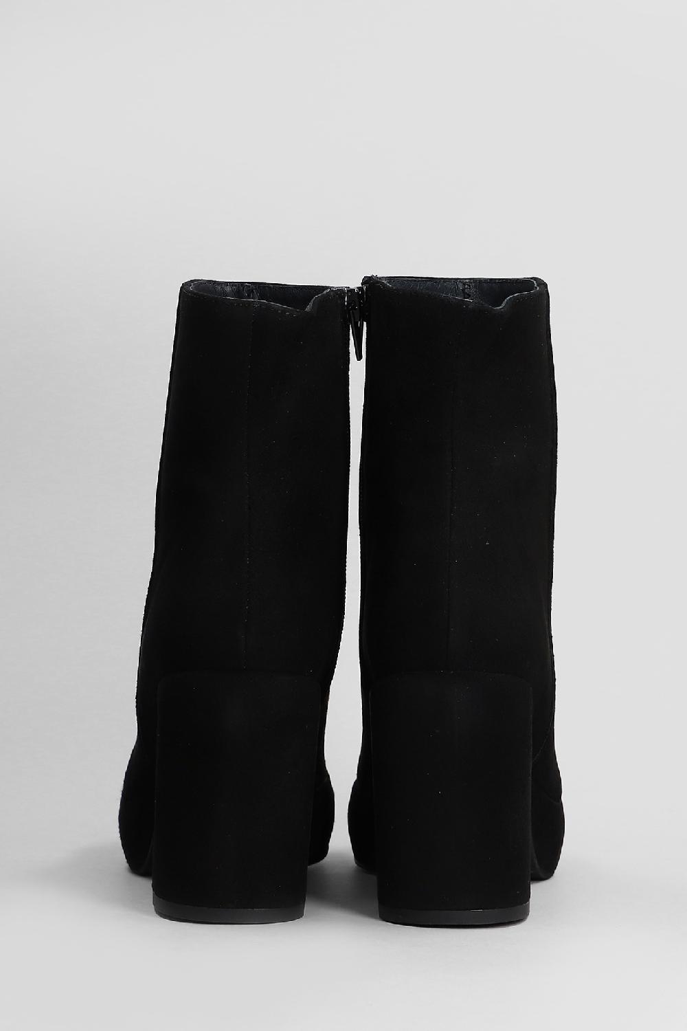 Deliberti Pedro Miralles Tronchetti Tacco Alto In Camoscio Nero Cod. 408597 - Deliberti The Luxury Shopping