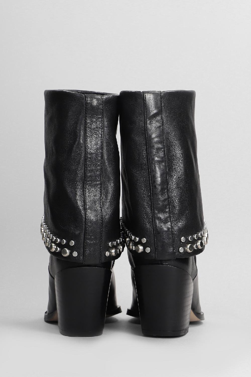 Deliberti Pedro Miralles Tronchetti Tacco Alto In Pelle Nera Cod. 404975 - Deliberti The Luxury Shopping
