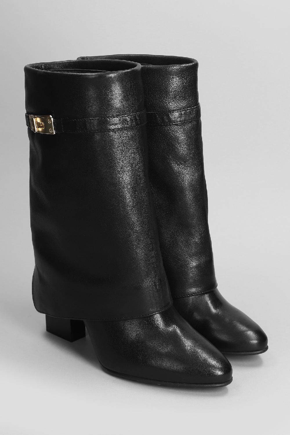Deliberti Pedro Miralles Tronchetti Tacco Alto In Pelle Nera Cod. 404976 - Deliberti The Luxury Shopping